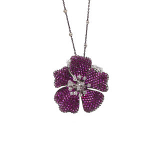 Pingente Flor Rubi