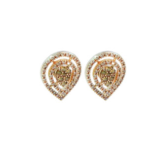 Brinco com Diamantes Amarelos