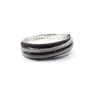 Pulseira Bracelete Rubis e Diamantes
