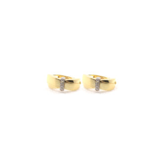 Brinco em Ouro Amarelo 18k e Brilhante