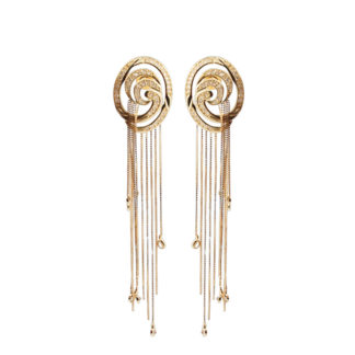 Brinco Franja com Ponteiras de Diamante