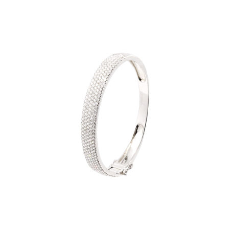 Pulseira Prata Cravejada em Diamantes