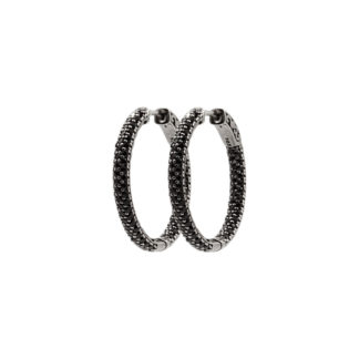 Brinco Argola Rodiun Negro